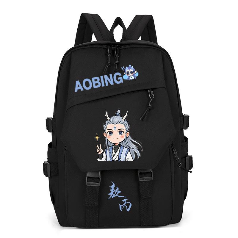 2025 High-value and large-capacity Aobing surrounding Nezha 2 printing leisure students to reduce the burden of schoolbags and backpacks