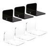 3PCS Acrylic Floating Wall Shelves for Cameras Speakers Organizer Wall Mounted Brackets for for Surveillances Equipment