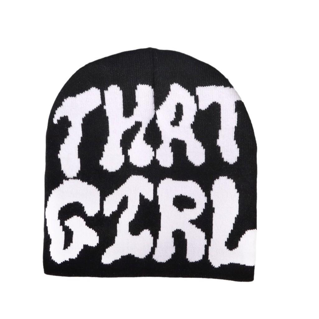 Knit Hat With Letter Embroidery For Winter Warmth Casual Unisex Street Style