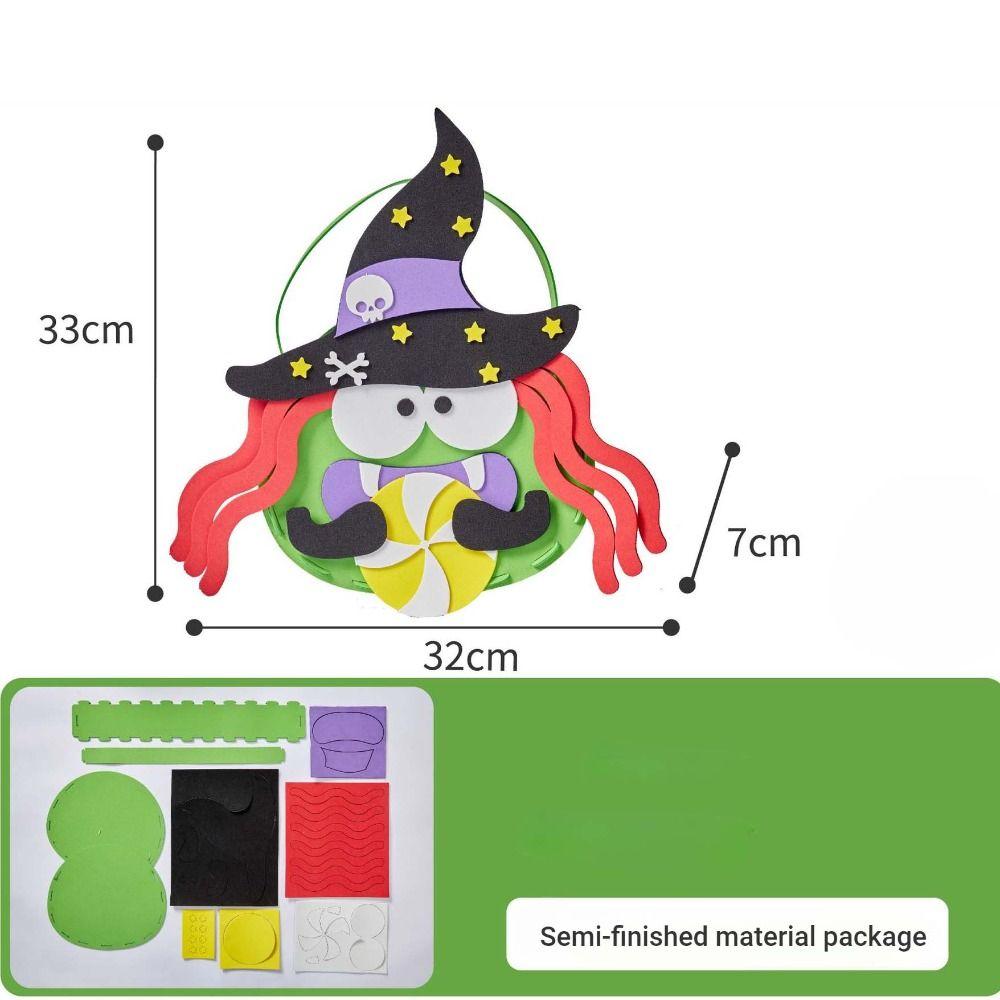 Non-woven Fabric DIY Halloween Candy Bag Trick Or Treat Pumpkin Handbag  Halloween Gift