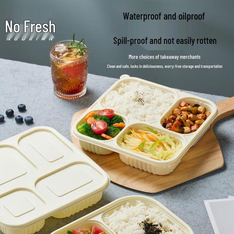 Minnai Maisstärke Einweg-Mehrkammer-Takeaway-Behälter