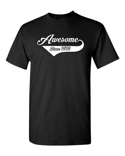 Awesome Since 1972 With Tail Age Happy Birthday Gift Funny DT Adult T-Shirt Tee Unisex T-Shirt