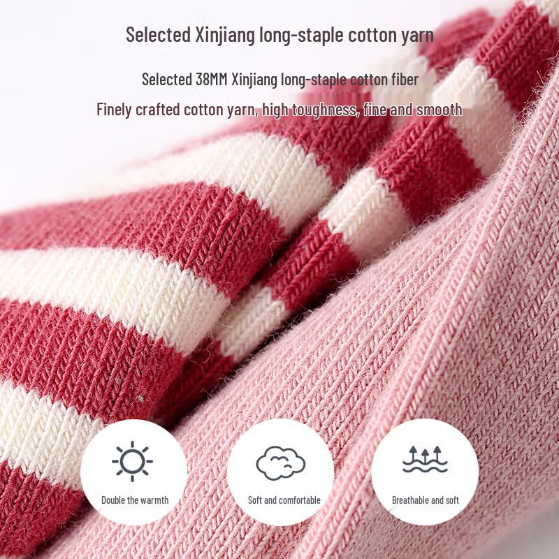 Girls' Cartoon Thick Cotton Mid-Calf Socks