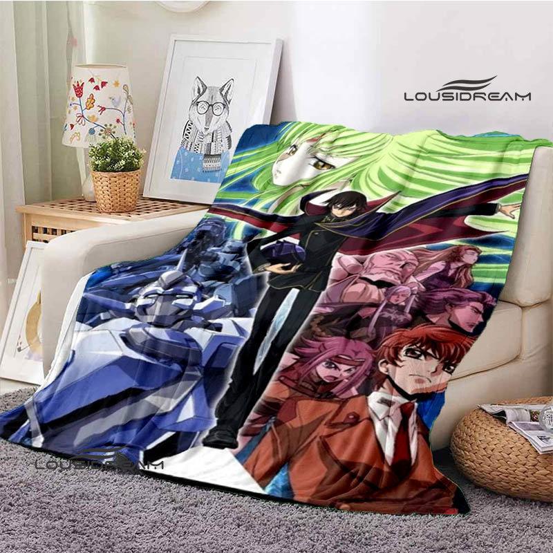 Code Geass Anime Printing Blanket Children's Warmth, Comfortable Blanket, Home Travel Blanket Fashion Birthday Gift