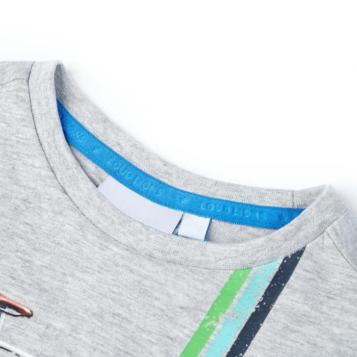 T-shirt pour enfants avec manches courtes gris 92/104/116/128/140