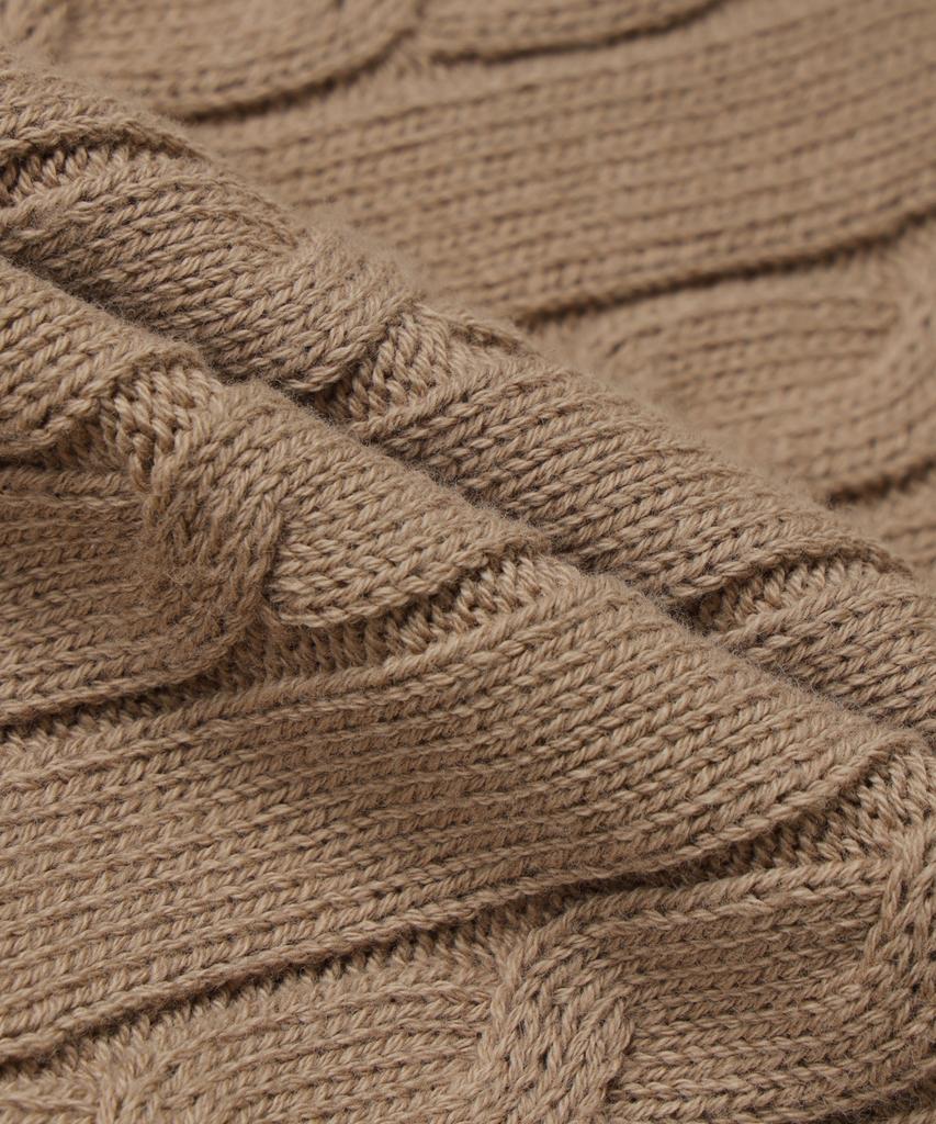 Brooks Brothers Cotton Cable Cardigan (Beige) (Bbwcmbg101)