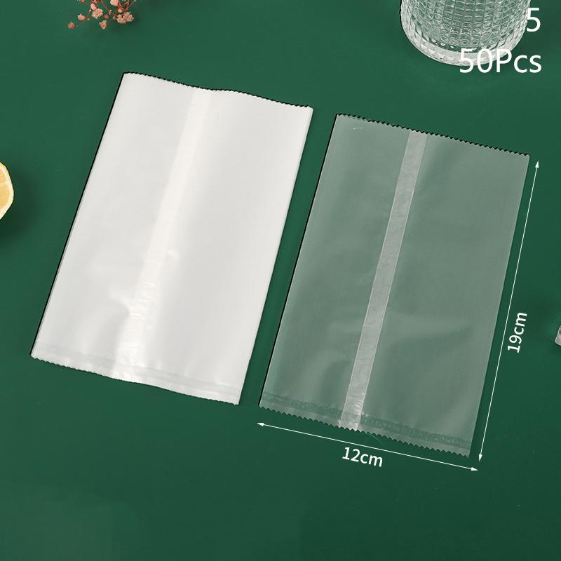 50Pcs Food Grade Ice Cream Bags Disposable Plastic Popsicle Protective Cover Storage Cartoon Ice Popsicle Packing Bag Diy