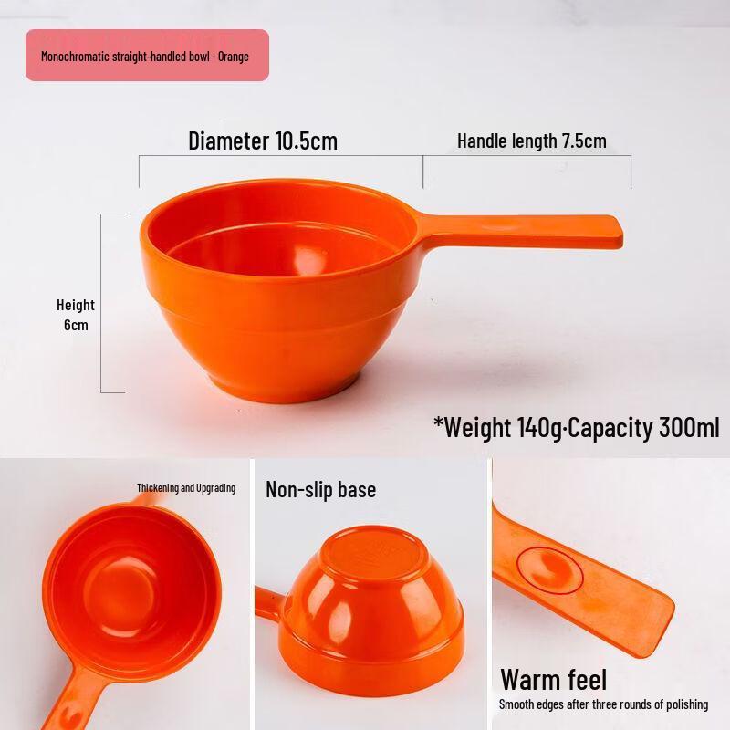 ZISIZ Portable Melamine Feeding Bowls (2-Pack)