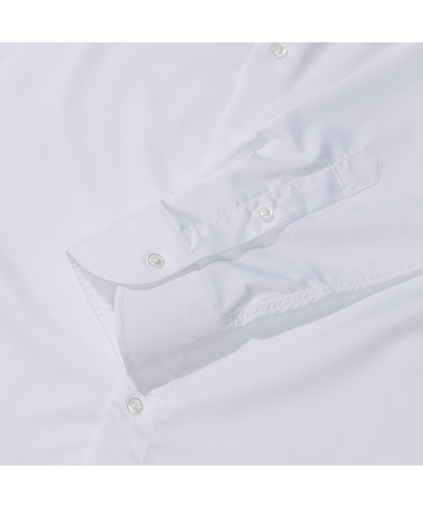 PRODESHIRT [Slim & Non-Ironing] Bamboo Regular Collar Shirt (White)