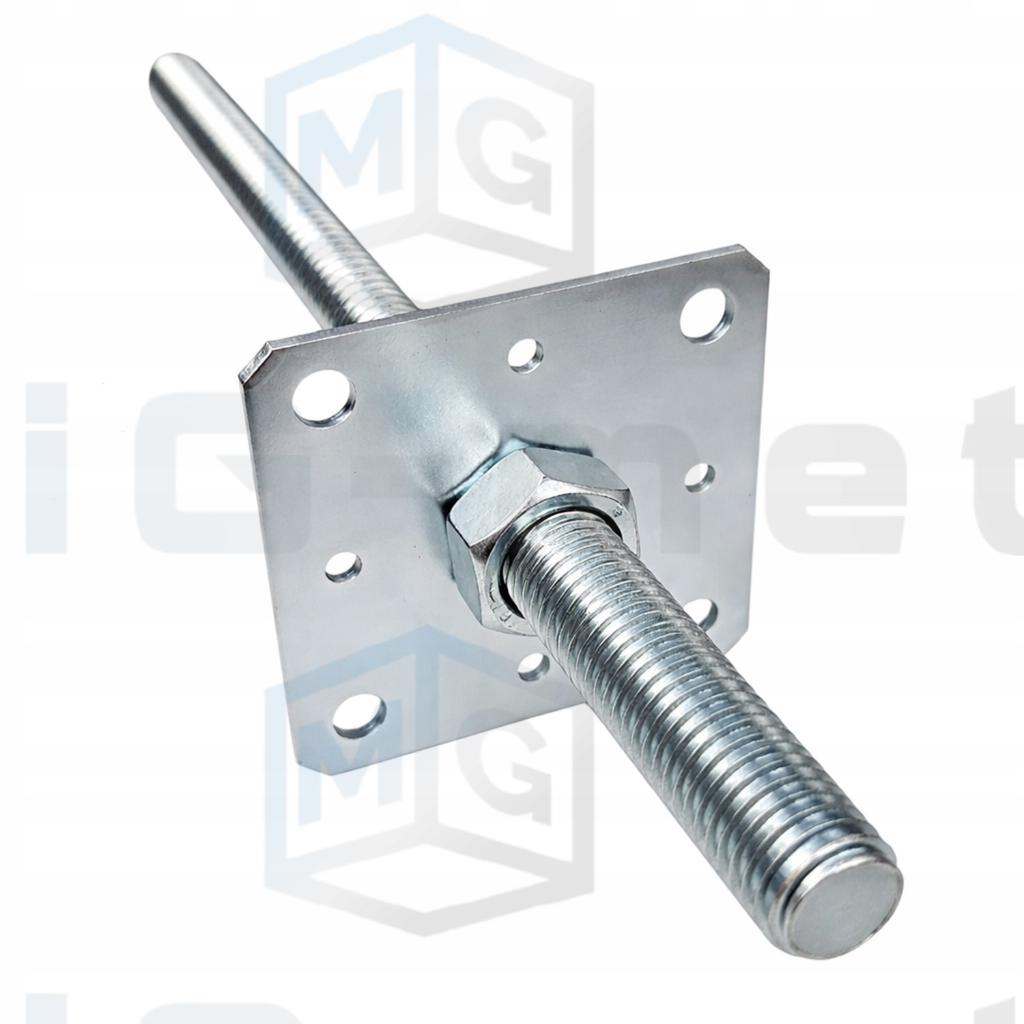 Post Base Adjustable Anchor 110X500 Rod M24