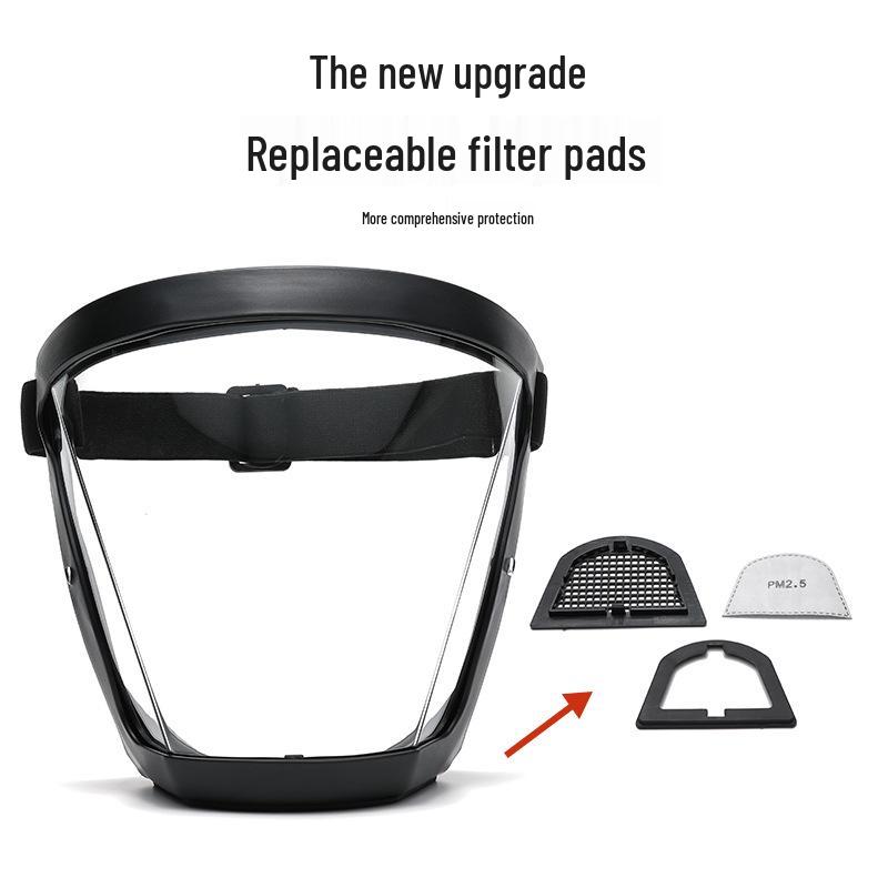 Beschlagfreies transparentes Vollvisier für Radfahren und Sport