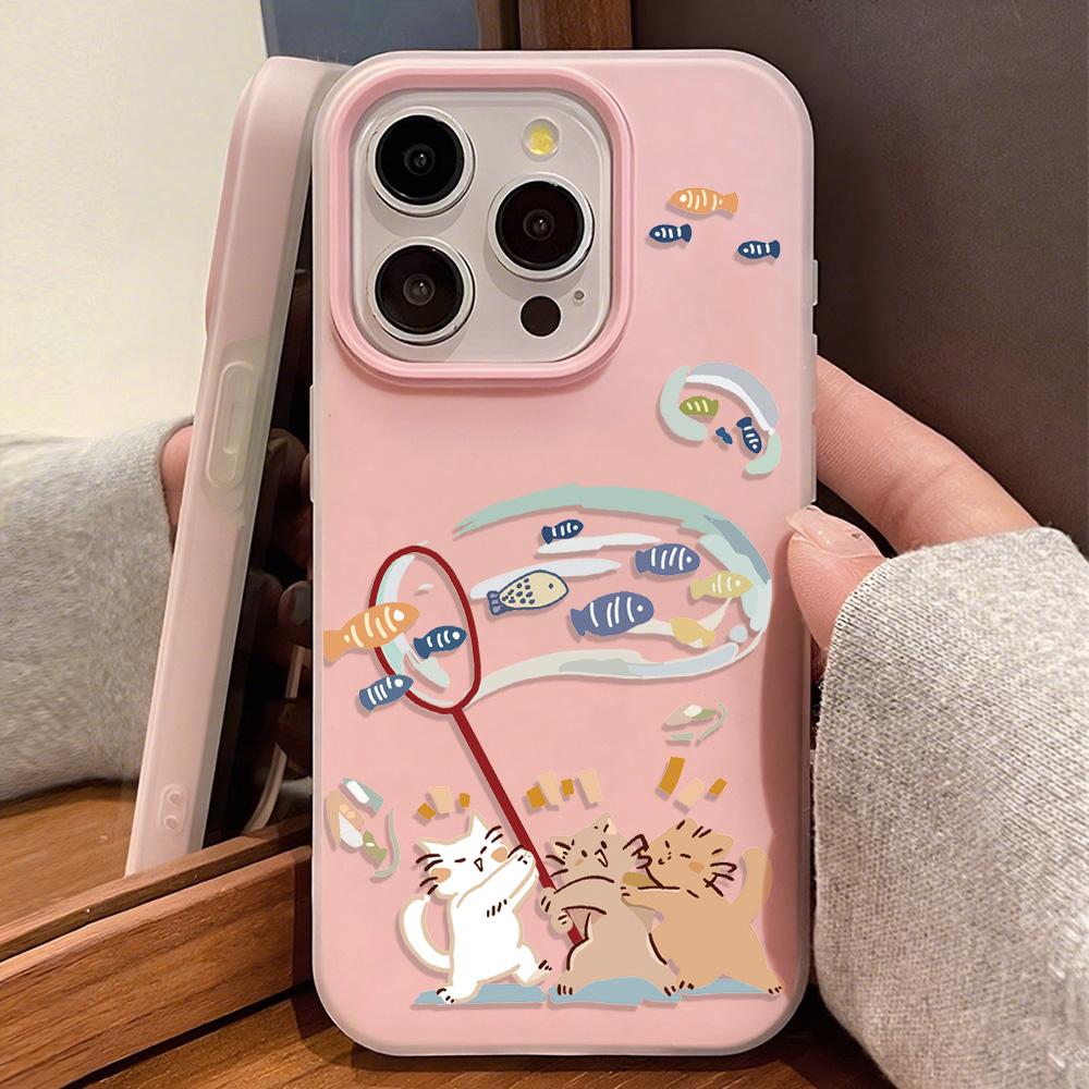 Bemalte Handyhülle für iPhone 15 11 13 14 für 15 16 Pro Max 12 13 16 Pro Niedlich Fasion Lustig Lanyard Handyhülle Neueste Top-Selling-Empfehlungen