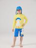 Boys' Quick-Dry Long-Sleeve Swimsuit Set with Sun Protection