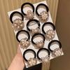 10Pcs Rhinestone Faux Pearl Hair Ties, Elegant Multi-style Set for Daily Wear and Gifting