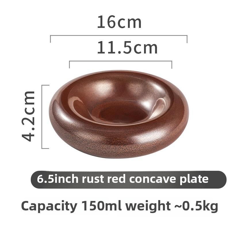 Molecular Gastronomy Tableware Appetizer Plate Sashimi Plate Creative Restaurant Circular Insulation Ceramic Dessert Plates