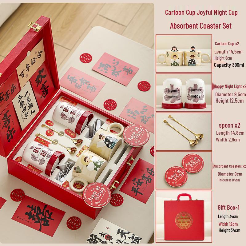 Bridal Gift Box: Practical Cup & Night Light for Best Friend or Sister