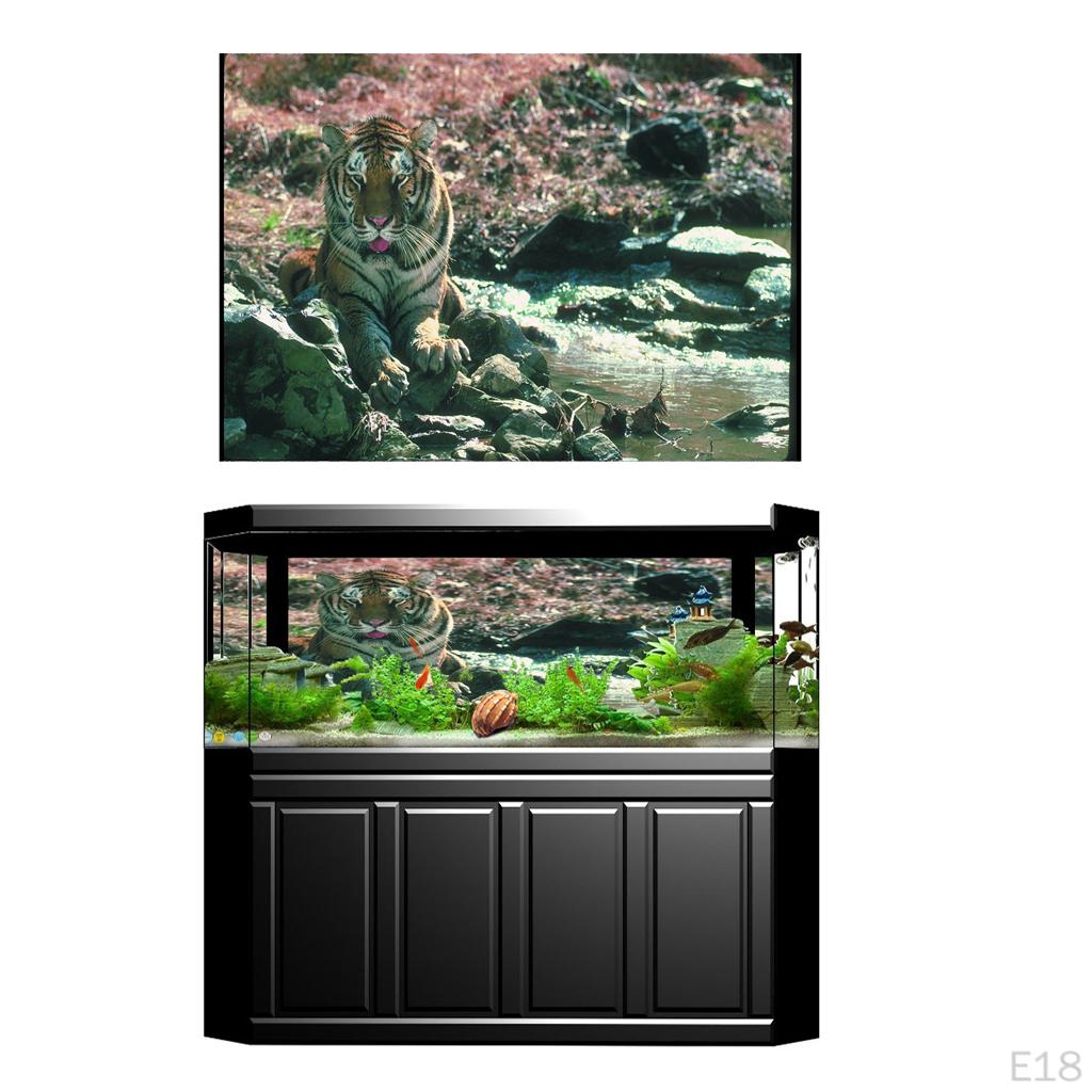 Decoración de Acuario Tanque de Peces Póster de Fondo Adorno Paisaje