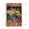 ARTISIAN Vintage Motorcycle Metal Tin Sign Decorative Plate Wall Art Metal Poster Bar Home Metal Plaque Studio Industrial Decor