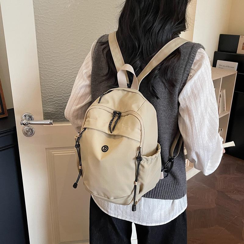 Schoolbag1011 New Casual Large-capacity Backpack Trendy Versatile Nylon Backpack Women's Simple Travel Bag