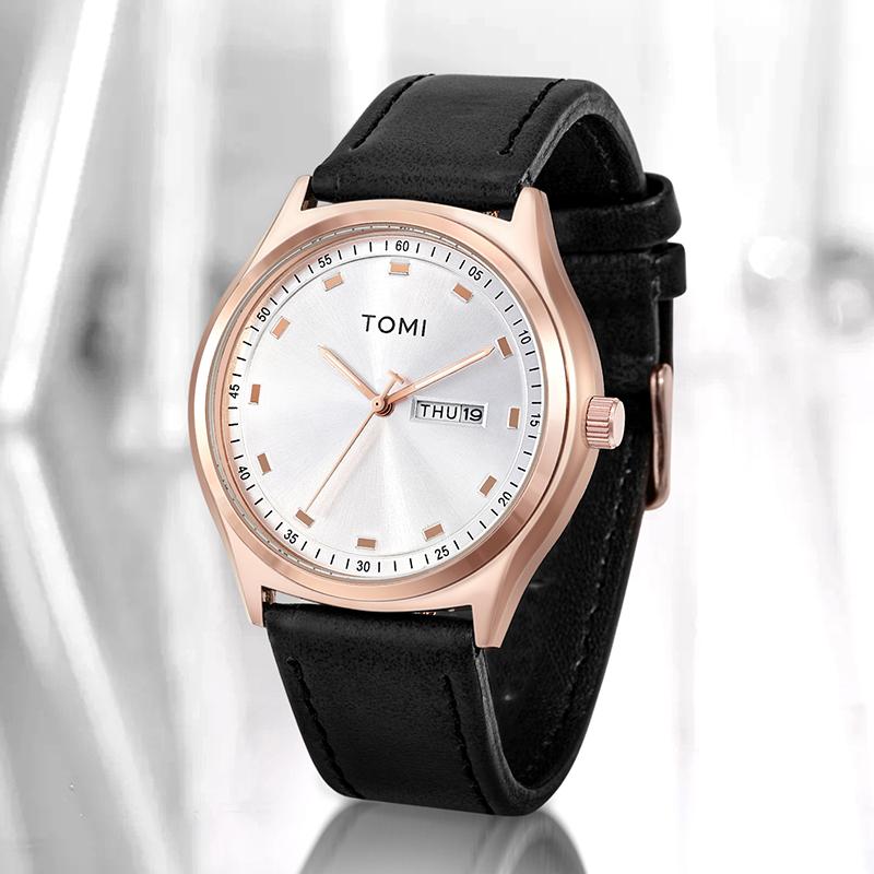 Minimalist Men's Watch Business Casual Men's And Women's Quartz Watch Fashionable And Versatile Calendar Quartz Watch