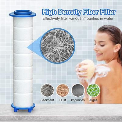 10Pcs Replacement Shower Filter Cartridge Shower Water Filter Remove Chlorine/Fluoride/Hard Water for Most Hand Held Showerhead
