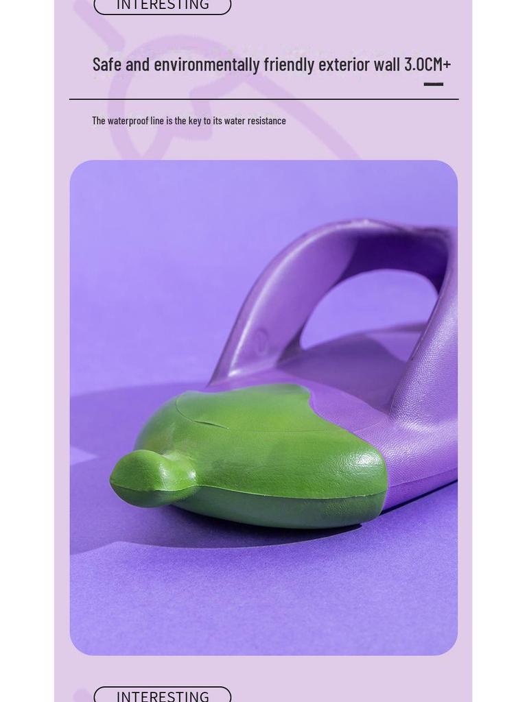 Popolari Infradito Viola Melanzana con Suola Morbida per Ragazze - Carine, Antiscivolo, Scarpe da Spiaggia all'Aperto Genitore-Figlio