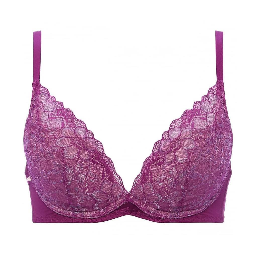 AMOSTYLE Dream Wireless Bra Panty Dream M022 A70M Size Bra, & Set, Daylily, (Purple),