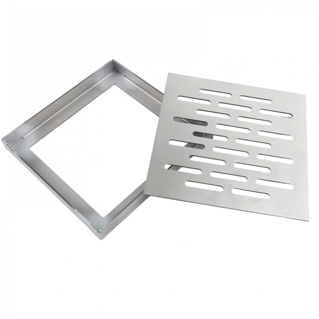 Stainless Steel Drain Cover with Frame Slip Resistant Design for 300mm