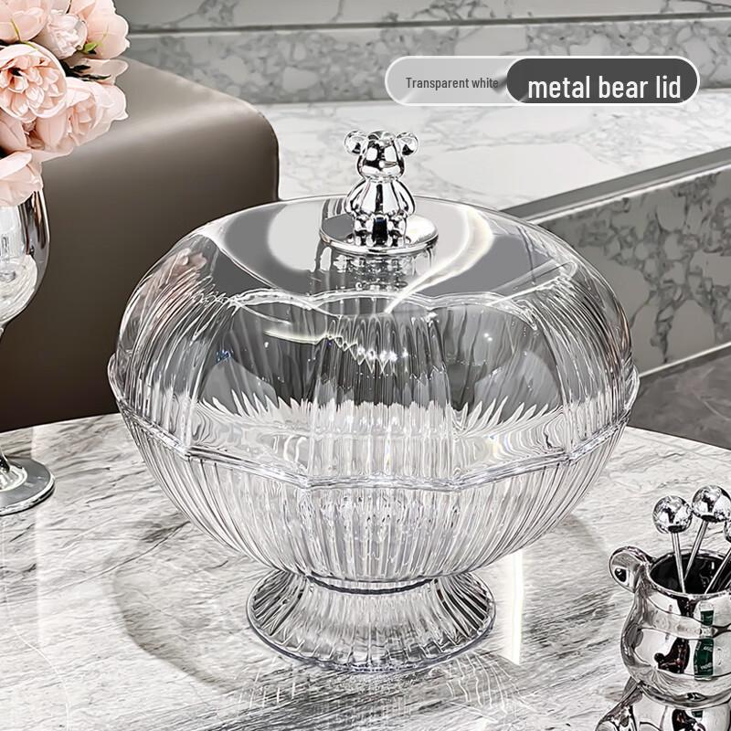 Hanyou Dustproof Fruit Plate with Drain Basket