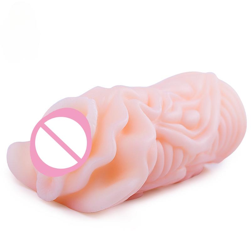15cm Male Masturbator Real Pussy Vaginal for Men Glans Sucking Penis Sucker Cock Exerciser Erotic Products Sex Toys Adults 18+