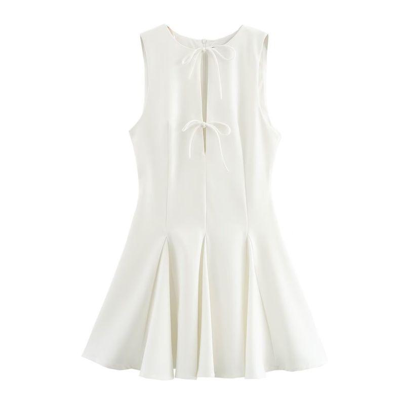 Kaslead New Arrival Women's Clothing Fashion Fashionable Fashion Wide Hem Bowknot Decoration Short Dress 4661316