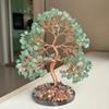 Natürlicher Kristallbaum, Grüner Aventurin, Rosenquarz-Dekoration, Heim-/Bürodekoration, Geldbaum, Lebensbaum Meditations-Ornament