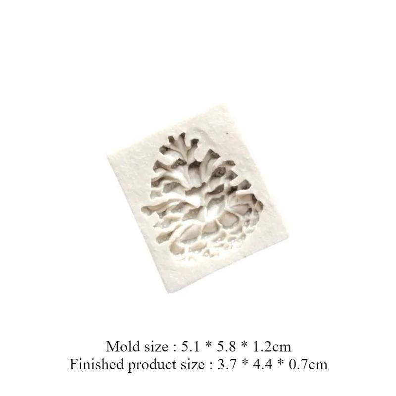 Pine Cone Mold Sugarcraft Mold 3D Christmas Pine Cones Shape DIY Decoration Baking Tools for Wedding Birthday Party Christmas