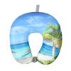 U-Shaped Crystal Soft Foam Neck Support Travel Pillow for Side Sleepers