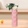 Flower Vase Wave Design Nordic Style Solid Color Stable Bottom Wide Opening