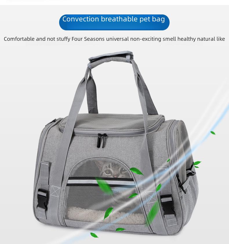 Breathable Foldable Pet Handbag for Cats and Dogs