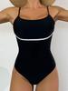 Sexy Damen Einteiliger Badeanzug Damen Bademode 2025 Patchwork Monokini Body Push Up Badeanzug Bandage Badeanzug Sommer