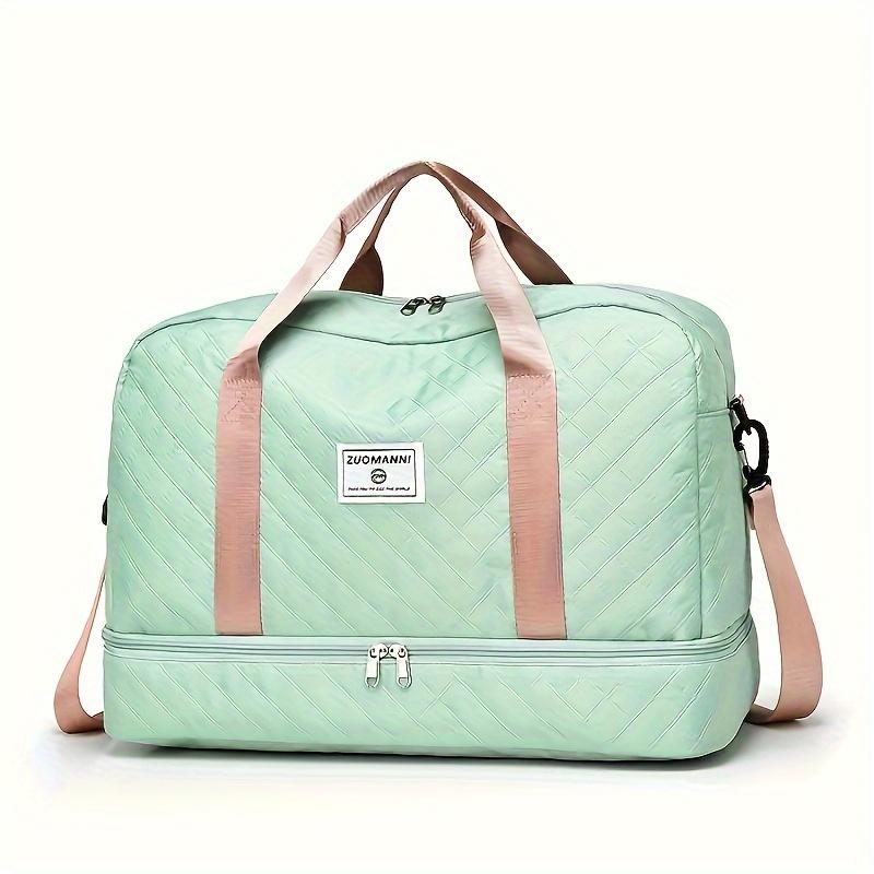Luxurious Oversized Duffel Bag, Stylish & Durable, Dry Wet Separation & Handy Side Pockets for Travel Adventures & Gym Sessions