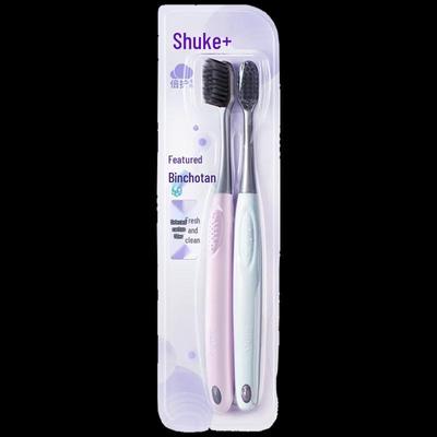 Shuke Charcoal Silk Energy Toothbrush Twin Pack