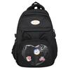Solid Color Middle School Student Schoolbag Girls Cute Large Capacity Backpack Women Travel Backpack