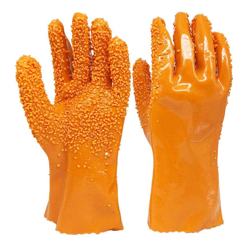 Shuyi 812 Anti-Slip Acid/Alkali Resistant Gloves for Drilling, Concrete, and Fishing.