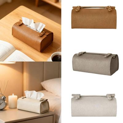 Tissue Box Cover Elegant Convenient Rectangular Napkin Dispenser Tissue Paper Holder for Table Bedroom Countertop Restaurant Car