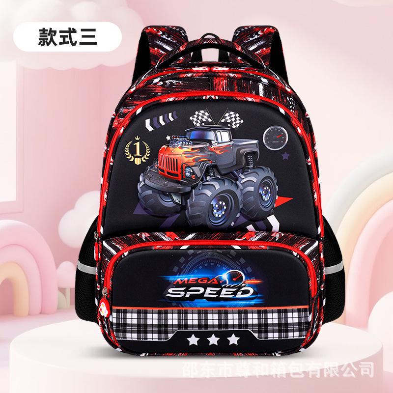 Modetrend Cartoon Kinder Tasche Niedlich Große Kapazität Mehrere Fächer Lastreduzierung Rückenwirbelsäulenschutz Ein Zwei Fünf-stufiger Rucksack