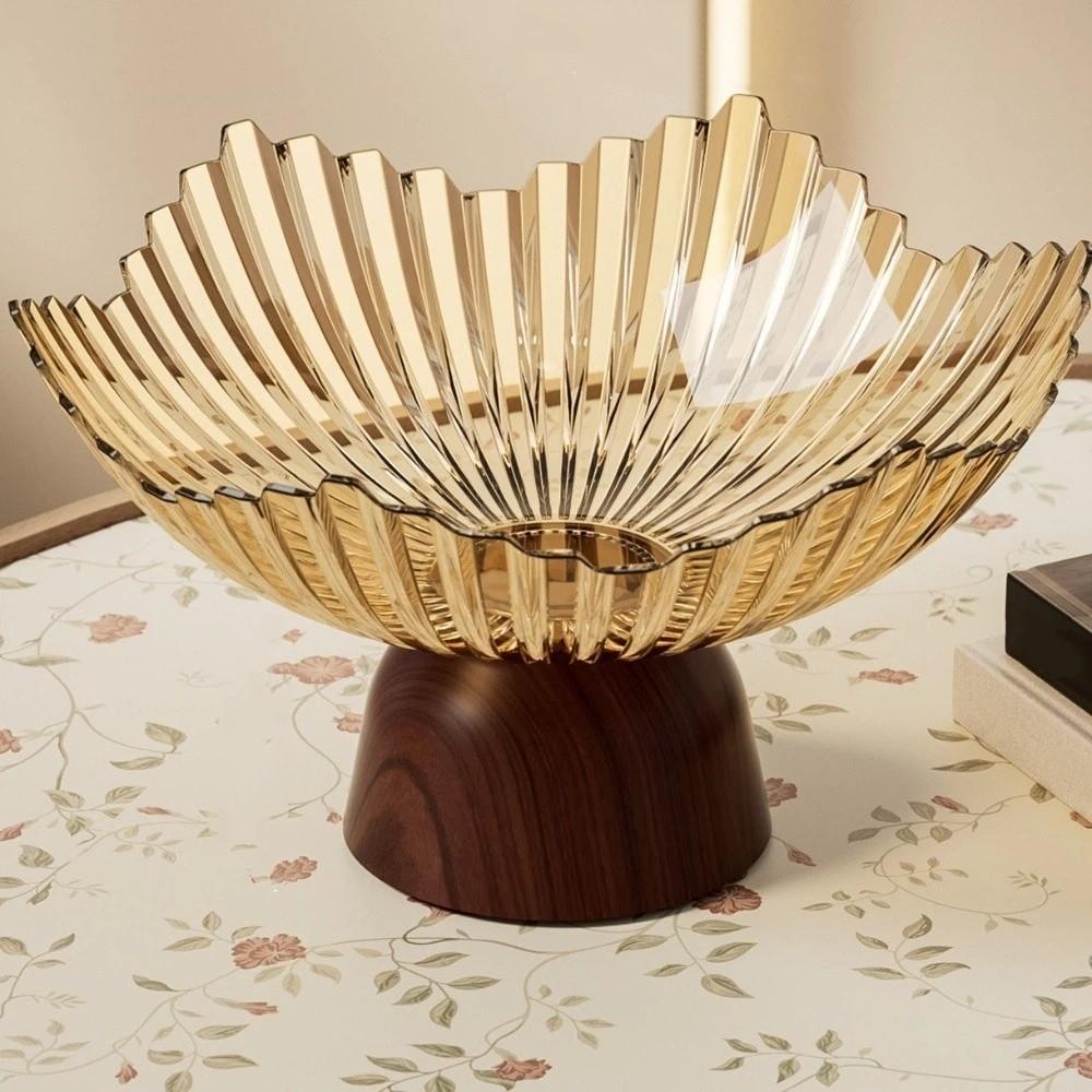 Multi-functional Storage Tray Modern Fruit Tray Stylish Candy Bowl Wedding Gold Round Base