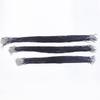 102030 Stück DIY Lederkordel für Anhänger 50 cm lang Halskettenseil Schwarze Farbe Geflochten Damen Herren Choker Verstellbar Hummerverschluss