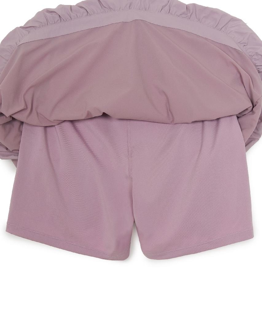 Emelbi Women'S Lightweight Cotton-Touch Balloon Cargo Mini Skirt La (L.Lavender)
