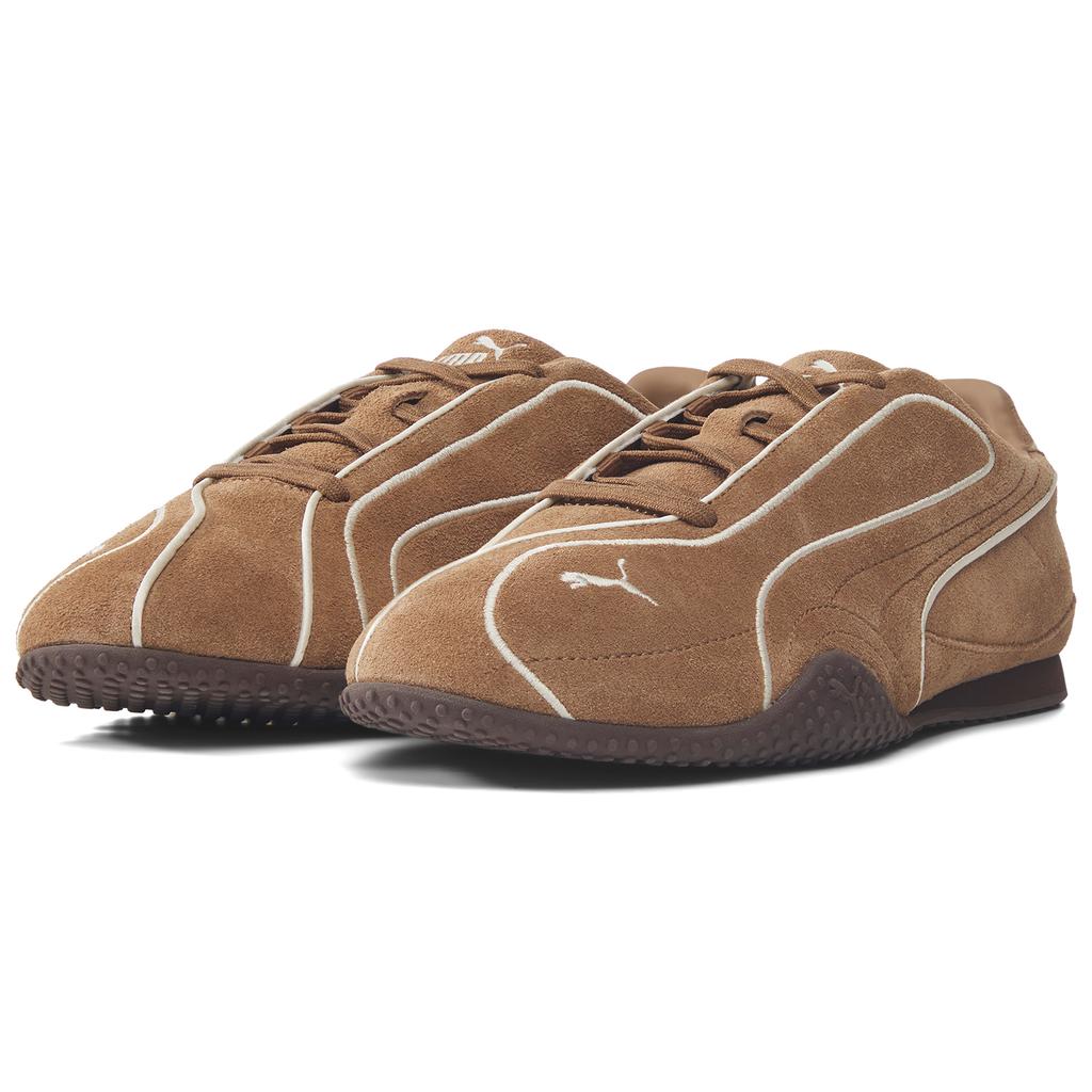 Puma Bella V2 Monosuede Low-Top Racing Fashion Retro Comfortable Versatile Suede Breathable Lifestyle Casual Shoes Unisex Sneaker Brown 406795-04