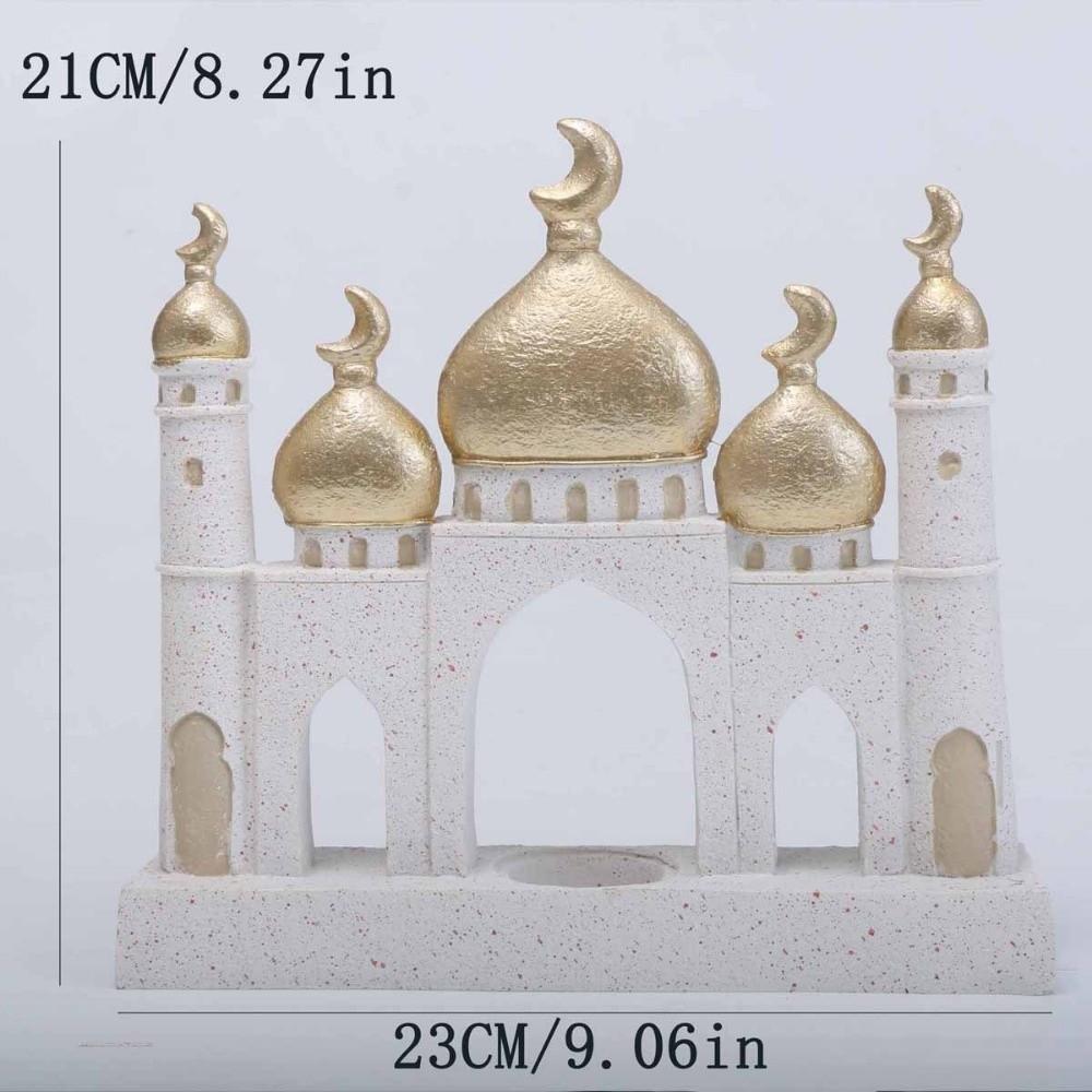 Middle Eastern Style Mosque Islamic Desktop Ornament Kaaba Dome Decorative Crafts Table Decor