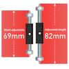 10Pcs Wall Switch Socket Cassette Repairer Adjustable Cassette Screws Support Rod With Wrench 86/118 Type Electrical Accessories