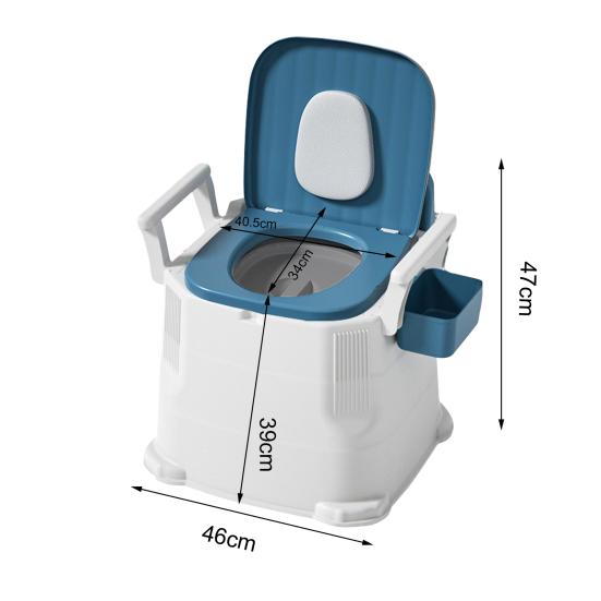 Portable Camping Toilet with Wide Seat for Elder Adults Easy To Clean Stable Portable